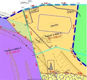 terrain a batir à la vente -   84240  GRAMBOIS, surface 536 m2 vente terrain a batir - UBI472133471
